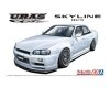 Aoshima 05534 URAS ER34 Skyline Type-R '01 (Nissan) 1/24